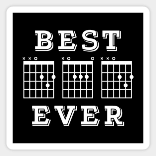 Best Dad Ever Guitar DAD Chords Tab Dark Theme Magnet